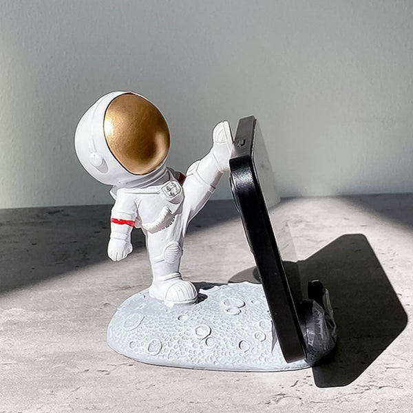 Mobile Holder Astronaut Phone Stand Planet Creative Fun 3d Design (1 Pc)