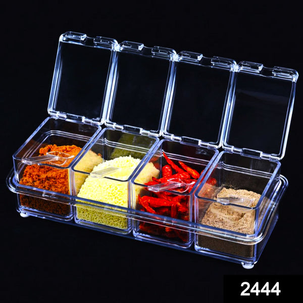 Crystal Seasoning Acrylic Box Pepper Salt Spice Rack