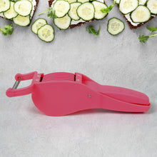 2 In 1 Vegetable  Fruit Multi Cutter 5 Blade Vegetable Cutter With Peeler (1 Pc  Multicolor)