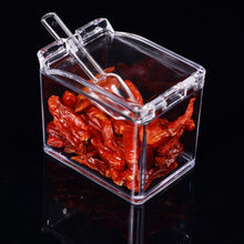 Crystal Seasoning Acrylic Box Pepper Salt Spice Rack