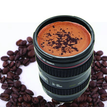 Plastic Camera Lens Stainless Steel Coffee Mug