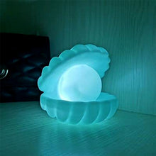 Pearl Shell Night Lamp Decorate Desk Lights Nursery Toy Lamp Led Pearl Shell Night Lights For Bedroom  Home (Small Battery Operated)