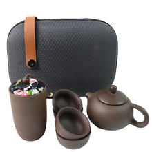 Portable Kung Fu Tea Set With A Portable Travel Bag (Set Of 6pcs)