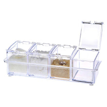 Crystal Seasoning Acrylic Box Pepper Salt Spice Rack