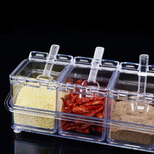 Crystal Seasoning Acrylic Box Pepper Salt Spice Rack