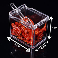 Crystal Seasoning Acrylic Box Pepper Salt Spice Rack